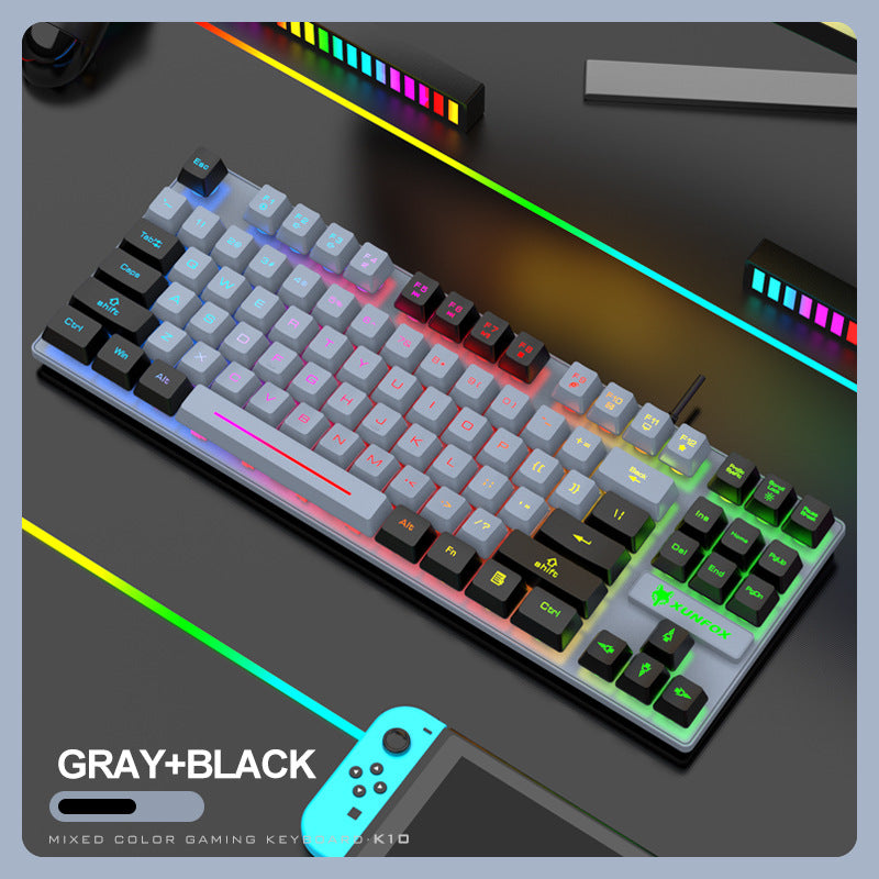 Gaming Keyboard Colorful LED Backlight Office Keyboard for Desktop Typing PC